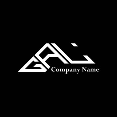 GAL logo tasarımı, GAL basit ve modern logo. GAL lüks alfabe tasarımı  