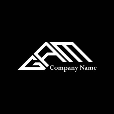 GAM logo tasarımı, basit ve modern GAM logosu. GAM lüks alfabe tasarımı  