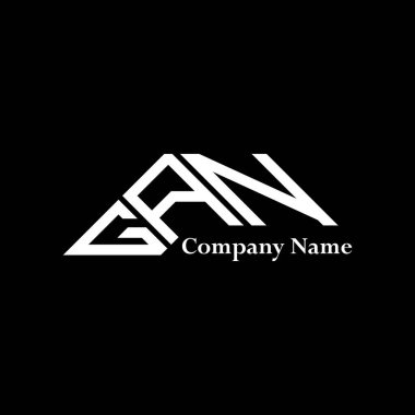 GAN logo tasarımı, GAN basit ve modern logo. GAN lüks alfabe tasarımı  