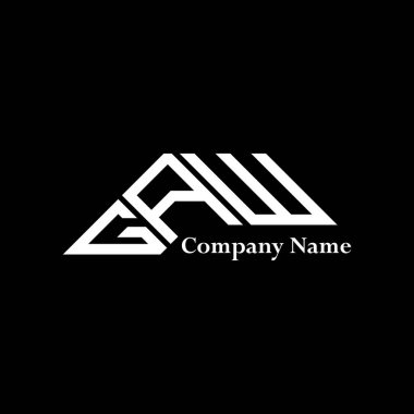 GAW logo tasarımı, GAW basit ve modern logo. GAW lüks alfabe tasarımı  