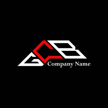 GCB logo tasarımı, GCB basit ve modern logo. GCB lüks alfabe tasarımı  