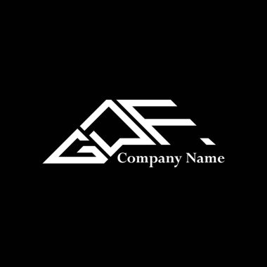 GDF logo tasarımı, GDF basit ve modern logo. GDF lüks alfabe tasarımı  