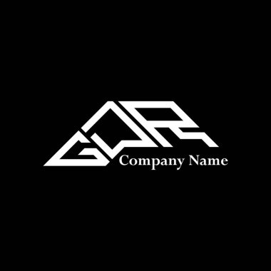 GDR logo tasarımı, GDR basit ve modern logo. GDR lüks alfabe tasarımı  