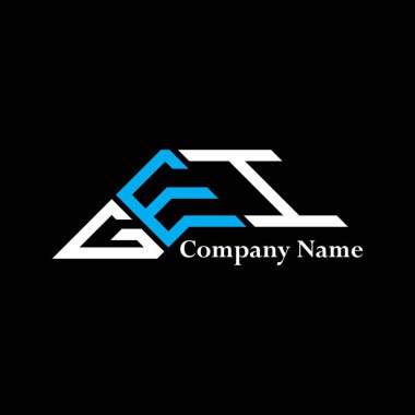 GEI logo tasarımı, GEI basit ve modern logo. GEI lüks alfabe tasarımı  