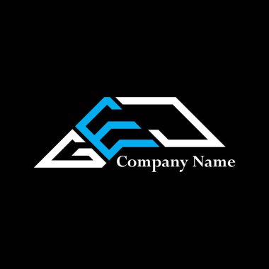 GEJ logo tasarımı, GEJ basit ve modern logo. GEJ lüks alfabe tasarımı  