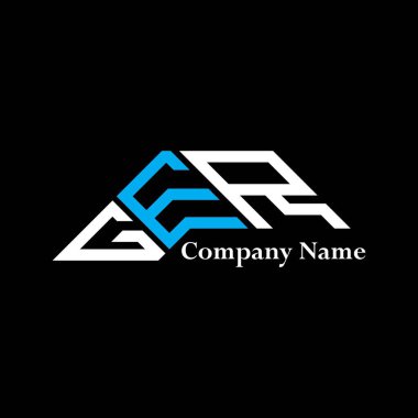 GER logo tasarımı, basit ve modern GER logosu. GER lüks alfabe tasarımı  