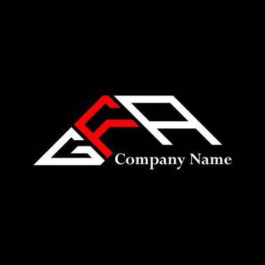 GFA logo tasarımı, GFA basit ve modern logo. GFA lüks alfabe tasarımı  