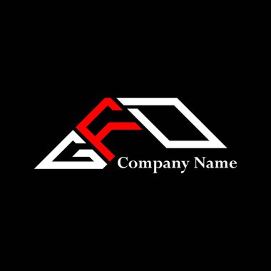 GFD logo tasarımı, GFD basit ve modern logo. GFD lüks alfabe tasarımı  