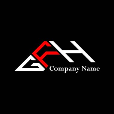 GFH logo tasarımı, GFH basit ve modern logo. GFH lüks alfabe tasarımı  