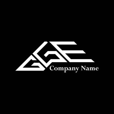 GGE logo tasarımı, GGE basit ve modern logo. GGE lüks alfabe tasarımı  