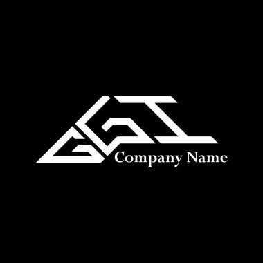 GGI logo tasarımı, GGGI basit ve modern logo. GGI lüks alfabe tasarımı  