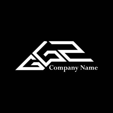 GGZ logo tasarımı, GGZ basit ve modern logo. GGZ lüks alfabe tasarımı  