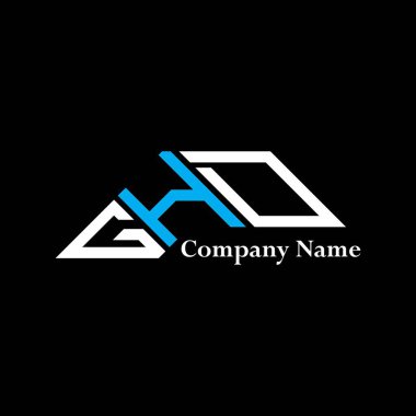 GHD logo tasarımı, GHD basit ve modern logo. GHD lüks alfabe tasarımı  