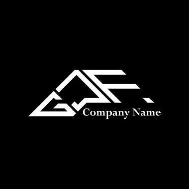 GJF logo tasarımı, GJF basit ve modern logo. GJF lüks alfabe tasarımı  
