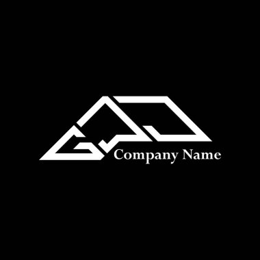 GJJ logo tasarımı, GJJ basit ve modern logo. GJJ lüks alfabe tasarımı  
