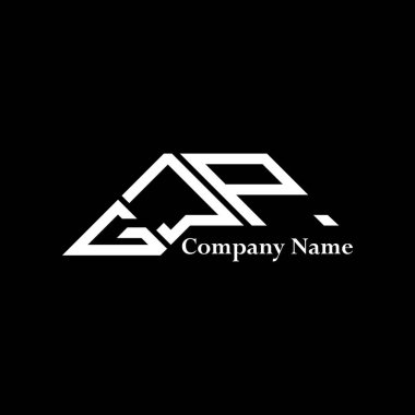 GJP logo tasarımı, GJP basit ve modern logo. GJP lüks alfabe tasarımı  