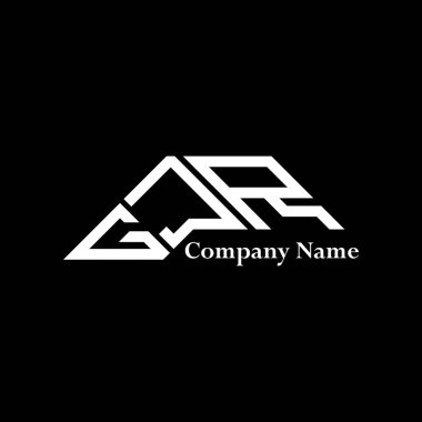 GJR logo tasarımı, GJR basit ve modern logo. GJR lüks alfabe tasarımı  