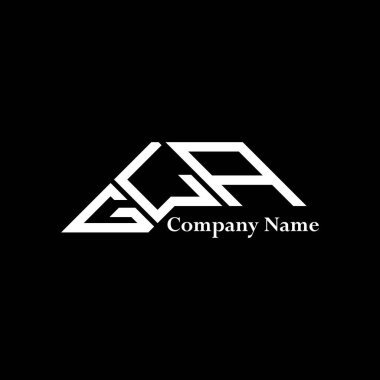 GLA logo tasarımı, GLA basit ve modern logo. GLA lüks alfabe tasarımı  
