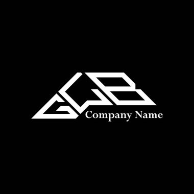 GLB logo tasarımı, GLB basit ve modern logo. GLB lüks alfabe tasarımı  