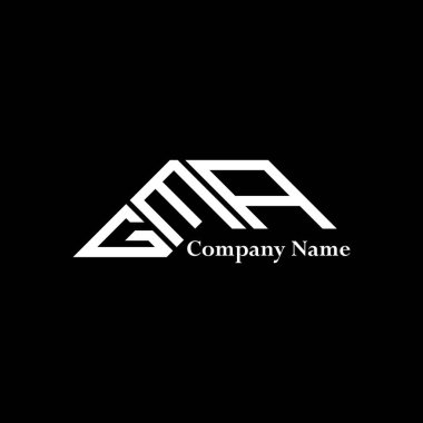 GMA logo tasarımı, GMA basit ve modern logo. GMA lüks alfabe tasarımı  