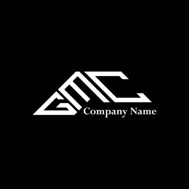 GMC logo tasarımı, GMC basit ve modern logo. GMC lüks alfabe tasarımı  