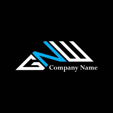 GNW logo tasarımı, GNW basit ve modern logo. GNW lüks alfabe tasarımı  