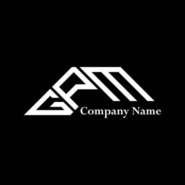 GPM logo tasarımı, GPM basit ve modern logo. GPM lüks alfabe tasarımı  