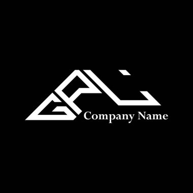 GPL logo tasarımı, GPL basit ve modern logo. GPL lüks alfabe tasarımı  