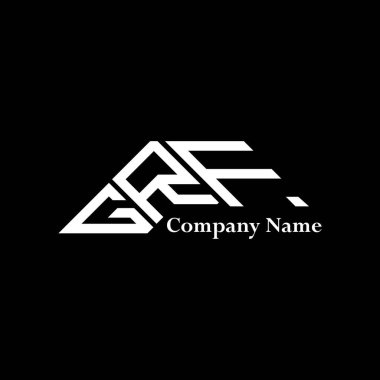GRF logo tasarımı, GRF basit ve modern logo. GRF lüks alfabe tasarımı  