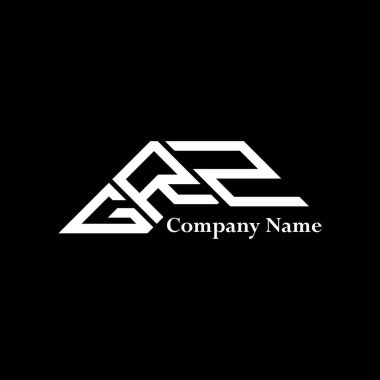GRZ logo tasarımı, GRZ basit ve modern logosu. GRZ lüks alfabe tasarımı  