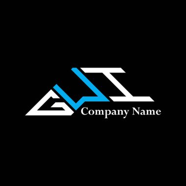 GUI logo tasarımı, GUI basit ve modern logo. GUI lüks alfabe tasarımı  