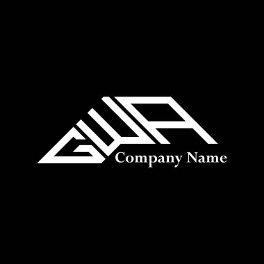GWA logo tasarımı, GWA basit ve modern logo. GWA lüks alfabe tasarımı  