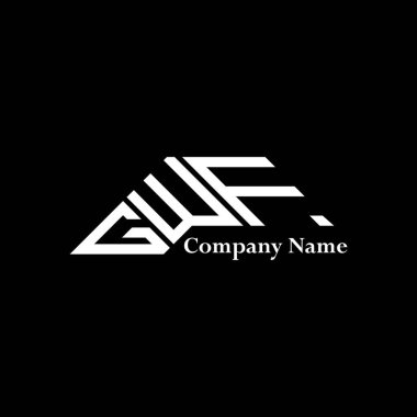 GWF logo tasarımı, GWF basit ve modern logo. GWF lüks alfabe tasarımı  