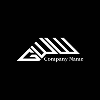 GWW logo tasarımı, GWW basit ve modern logo. GWW lüks alfabe tasarımı  