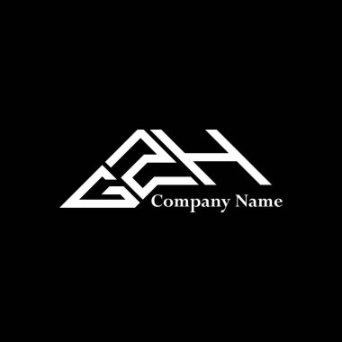 GZH logo tasarımı, GZH basit ve modern logo. GZH lüks alfabe tasarımı  