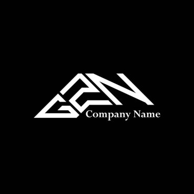 GZN logo tasarımı, GZN basit ve modern logo. GZN lüks alfabe tasarımı  