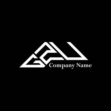 GZU logo tasarımı, GZU basit ve modern logo. GZU lüks alfabe tasarımı  