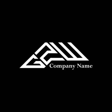 GZW logo tasarımı, GZW basit ve modern logo. GZW lüks alfabe tasarımı  
