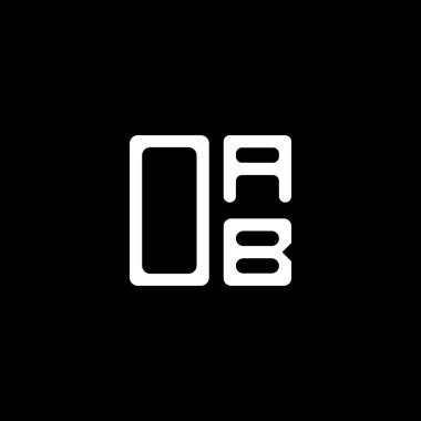 OAB harfli yaratıcı logo, vektör grafik, OAB basit ve modern logo. OAB lüks alfabe tasarımı  