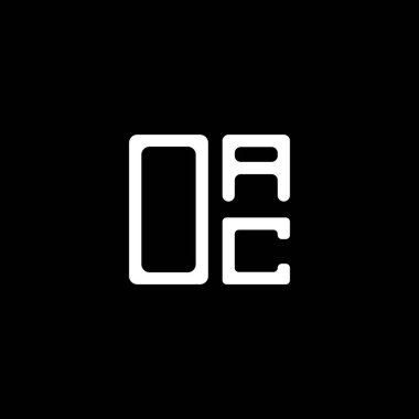OAC harf logosu yaratıcı tasarım vektör grafik, OAC basit ve modern logo. OAC lüks alfabe tasarımı  