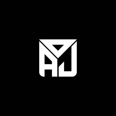 OAJ harf logosu yaratıcı tasarımı vektör grafik, OAJ basit ve modern logo. OAJ lüks alfabe tasarımı  