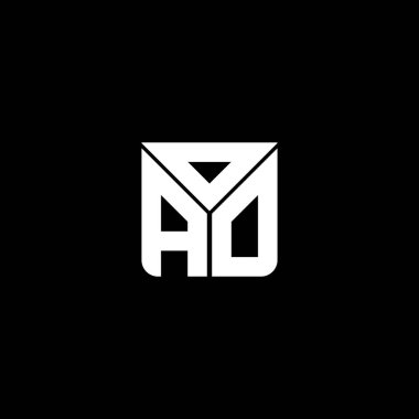 OAO harf logosu yaratıcı tasarımı vektör grafik, OAO basit ve modern logo. OAO lüks alfabe tasarımı  