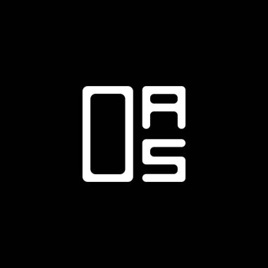 OAS harf logosu yaratıcı tasarım vektör grafik, OAS basit ve modern logo. OAS lüks alfabe tasarımı  
