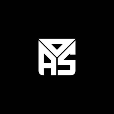 OAS harf logosu yaratıcı tasarım vektör grafik, OAS basit ve modern logo. OAS lüks alfabe tasarımı  