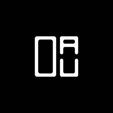 OAU harf logosu tasarımı vektör grafik, OAU basit ve modern logo. OAU lüks alfabe tasarımı  