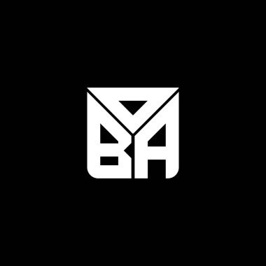 OBA harfli yaratıcı logo, vektör grafik, OBA basit ve modern logo. OBA lüks alfabe tasarımı  