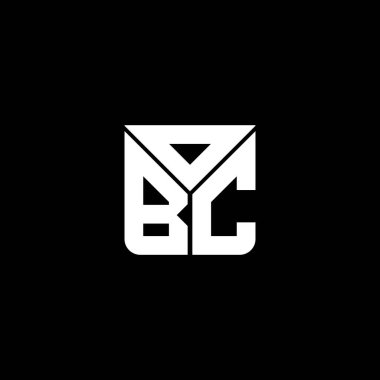 OBC harf logosu yaratıcı tasarımı vektör grafik, OBC basit ve modern logo. OBC lüks alfabe tasarımı  