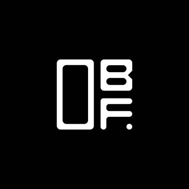 OBF harf logosu yaratıcı tasarım vektör grafik, basit ve modern logo. OBF lüks alfabe tasarımı  