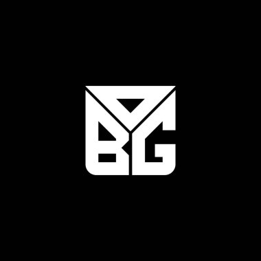 OBG harf logosu yaratıcı tasarım vektör grafik, OBG basit ve modern logo. OBG lüks alfabe tasarımı  