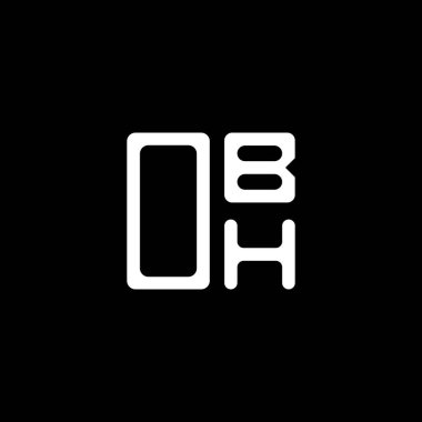OBH harf logosu yaratıcı tasarımı vektör grafik, OBH basit ve modern logosu. OBH lüks alfabe tasarımı  